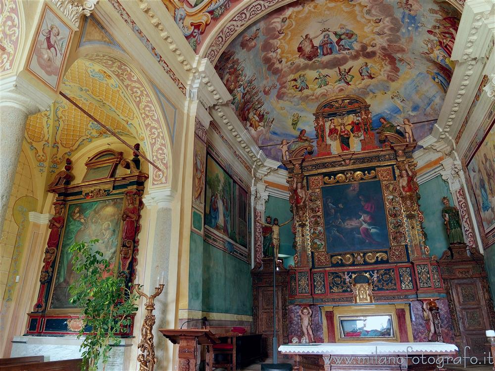 Trivero (Biella, Italy) - Presbytery of the Old Church of the Sanctuary of the Virgin of the Moorland